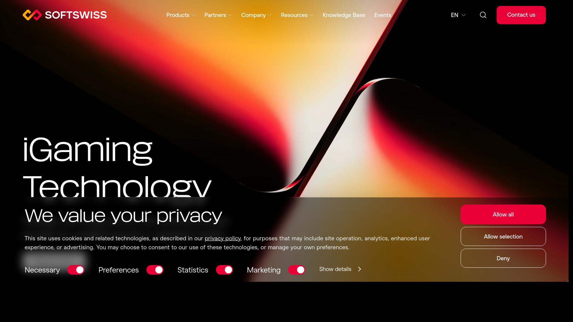 SOFTSWISS website